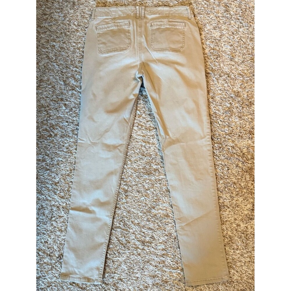Hollister Low Rise Khaki Chino Pants Womens Juniors 7 W28 Slim Fit Beige Casual - Picture 3 of 6